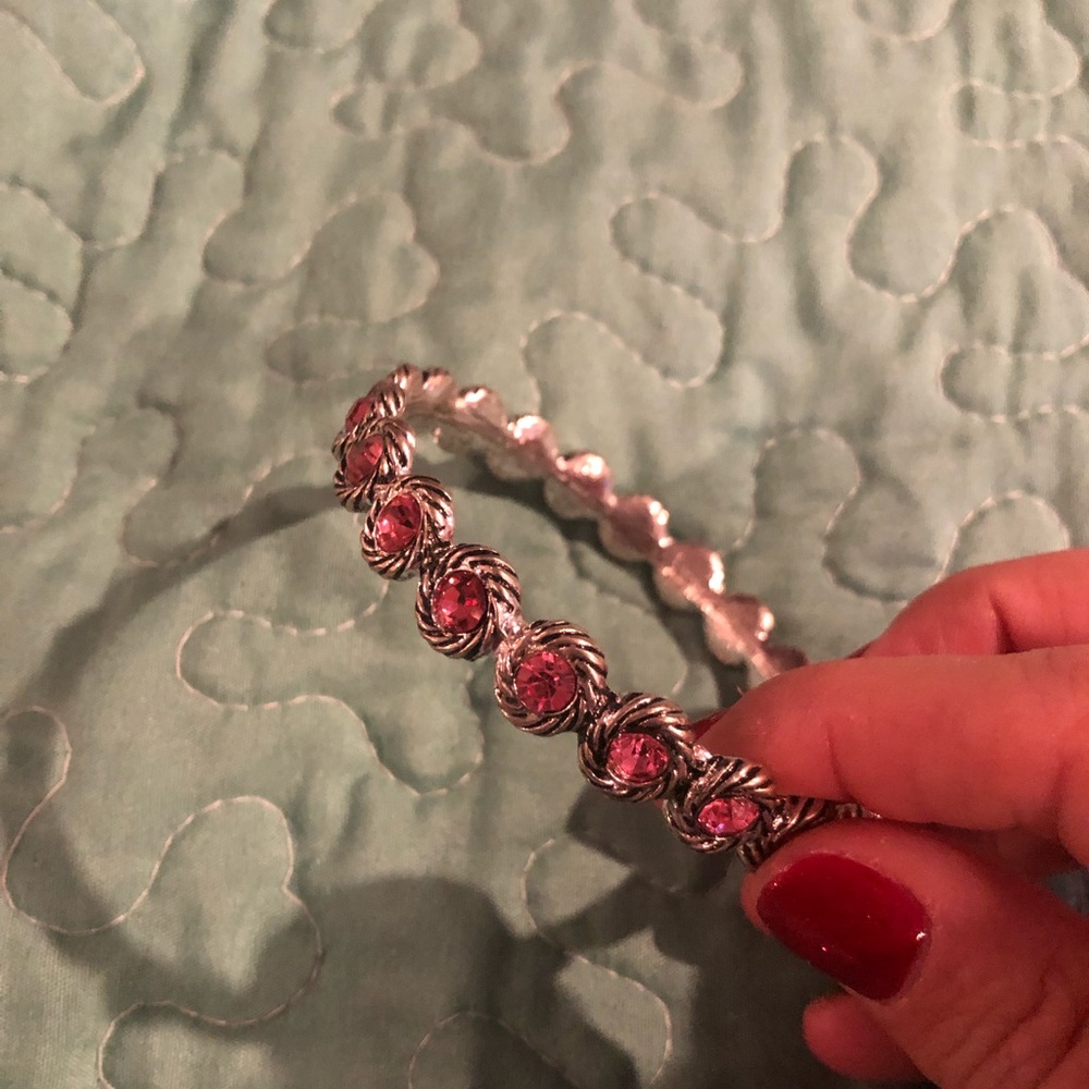 Pink rhinestone